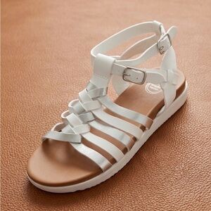 Wonder Nation White Strappy Sandals